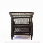 black wicker chair