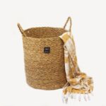 NATURAL BASKET TIGHT WEAVE NO HANDLE